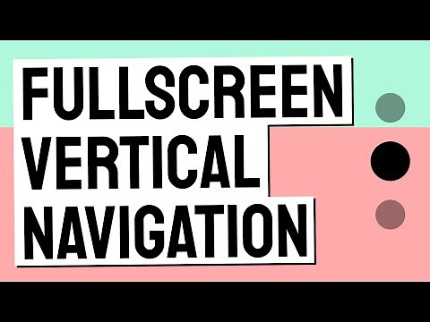 How to Create a Vertical Navigation Menu With HTML, CSS & JS - Web Design Tutorial
