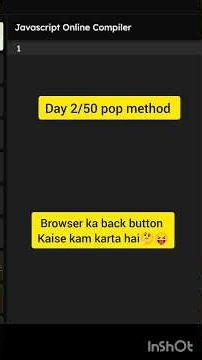 JavaScript pop() Method Explained | Remove Last Element from Array