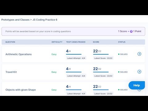 Prototypes and Classes in JavaScript essentials Js Coding Practice 6 answers| Nxtwave intensive 2.0