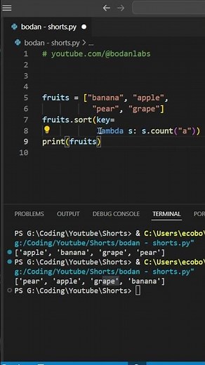 Python sort() Is More Powerful Than You Think! 🤯 Key & Lambda Tricks