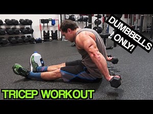 Intense 5 Minute Dumbbell Tricep Workout #2