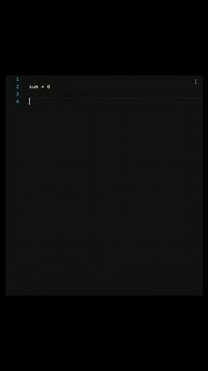 Beginner Python Trick: Sum Program(First 1 to 10 Number).#shorts #coding #python #programming