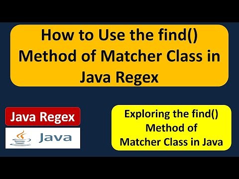 How to Use the find() Method of Matcher Class in Java Regex | Java Regular Expressions
