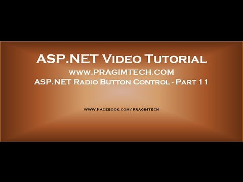 ASP.NET Radio Button control Part 11