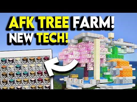 NEW BEST TREE FARM 1.21! Minecraft Tutorial in 60 Sec!