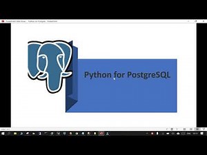 PostgreSQL : Python for PostgreSQL