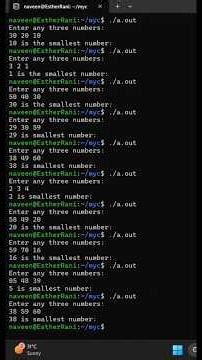 C Program to Find the Smallest of Three Numbers | C Programming Tutorial