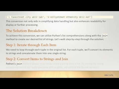 Convert a list of lists into a list of strings in Python