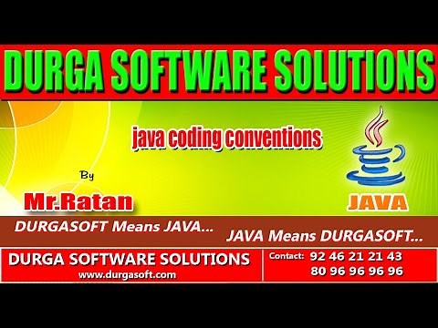 Corejava - Basics- Java coding conventions