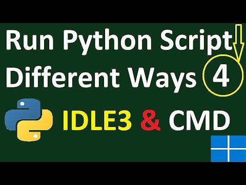 How to run Python Script in IDLE 3 | Python Shell | Command Prompt on Windows 11