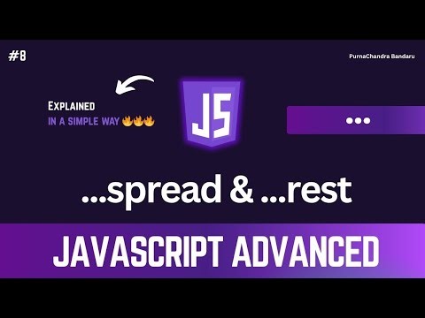#8 Master Spread and Rest Operators in JavaScript | Explained with Real Examples (ES6 Tutorial)
