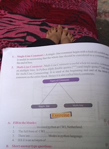 Single-Line Comment :- A single -line comment begin with a hash... | Filo