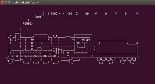 Running a Train in the Linux Terminal  With sl Command
