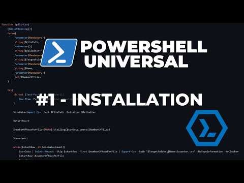 PowerShell Universal 2026 - Part 1 : Installation