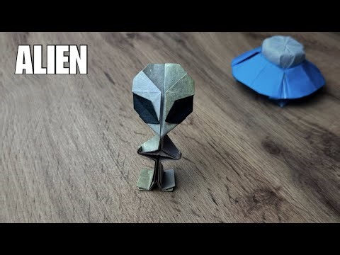 Origami Alien 👽 Tutorial | Fold a Crazy Alien Design (Riki Saito)