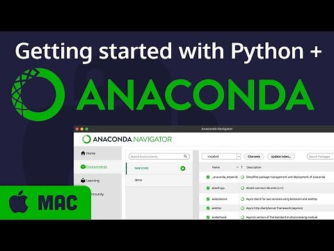 Getting started with Anaconda and Python on a Mac