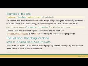Resolving the NoneType object is not subscriptable Error When Modifying GeoJSON in Python