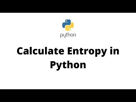 Calculate Entropy in Python