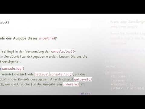 Das Verhalten von undefined in JavaScript verstehen: So beheben Sie es