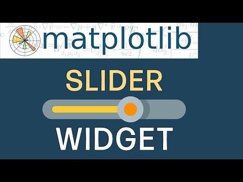 Getting Started With matplotlib Widgets | Slider Widget