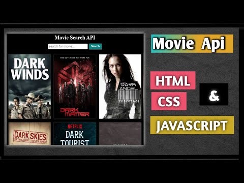 Movie API Using Javascript | Simple Javascript Project | #javascript #htmltutorial #css #frontend