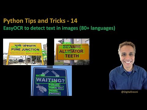 Tips Tricks 14 - EasyOCR for text detection in images (using python)