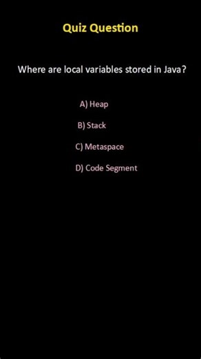 Java Quiz Day 25 | Stack vs Heap Memory | Java Interview Concept ‪@DrillCoding‬