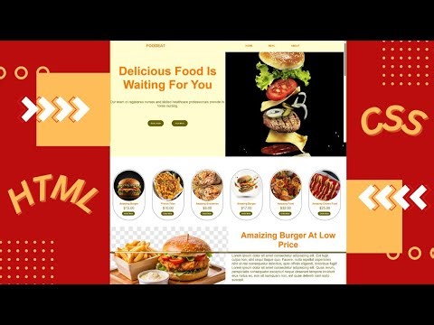 Food Website Project Using HTML & CSS | Beginner to Advanced (2026)