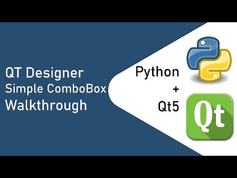 PyQt5 Designer + Python - Combo Box Walkthrough