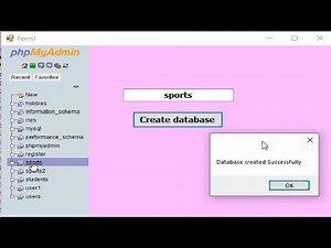 create a new database Mysql in VB.net