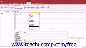 Create Tables in Access- Creating Relational Database Tables