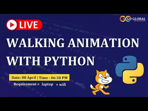 Walking Animation with Python | Python Programming | Python Tutorial