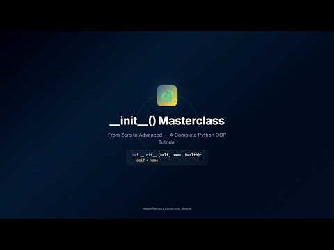 What is Python __init__() Function? A Complete Beginner's Guide with Animation and Note