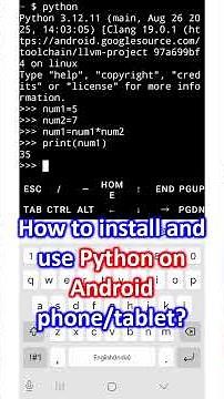 How to install and use Python on Android phone/tablet?