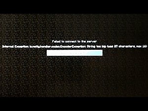 Minecraft failed to connect to the server