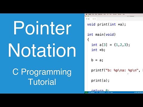 Pointer Notation | C Programming Tutorial