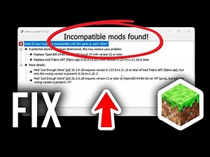 How To Fix Incompatible Mods Found Fabric (Minecraft)- Step By Step Guide