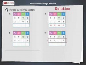 Subtraction of 4-digit numbers | Macmillan Education India