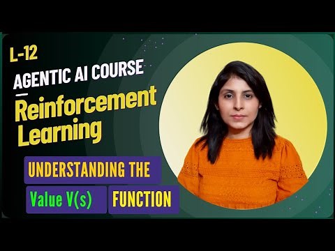 L-12 Value Function in Reinforcement Learning | V(s) Explained with Bellman Equation & Example