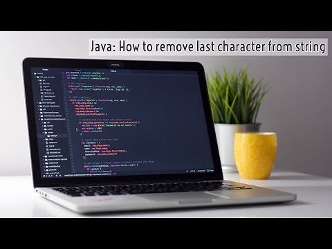 Java How to remove last character from string