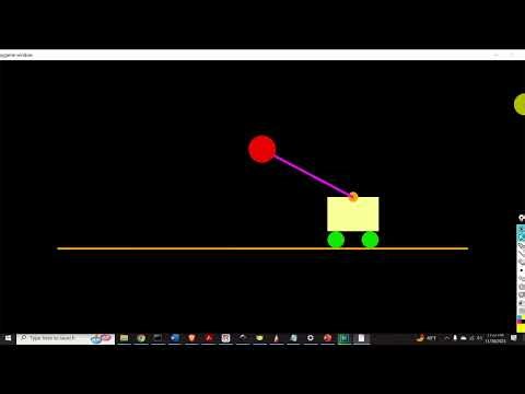 Python Animation and Simulation of Inverted Pendulum-Cart System (Tutorial Links Provided)