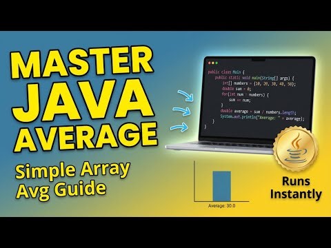 Java Program to Calculate Average of Array Elements