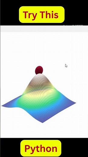 3D Ball Rolling Toward You in Python 😱 | Matplotlib Animation Magic!