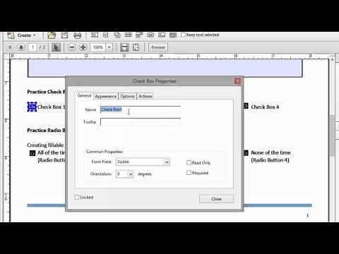 Add a Checkbox Field in Adobe Acrobat Pro