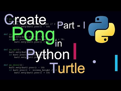 Pong Game Tutorial Python Turtle | Part 1 | Basic Setup and Player Movement