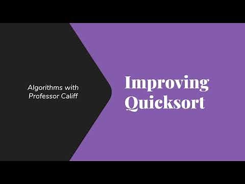 Improving Quicksort with Median of 3 and Cutoffs