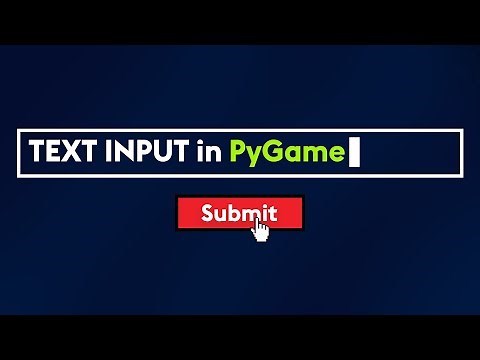 Get Text Input in Python/PyGame in 9 mins!