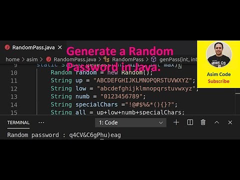 Random password generator in Java