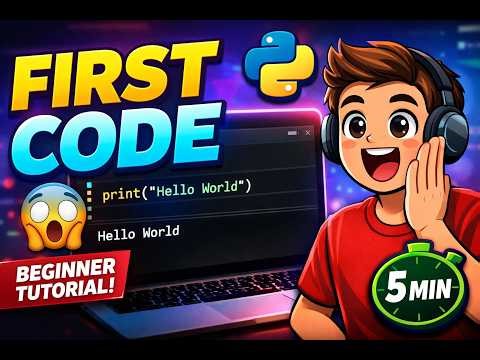 Your First Python Program in 5 Minutes | No Experience Needed