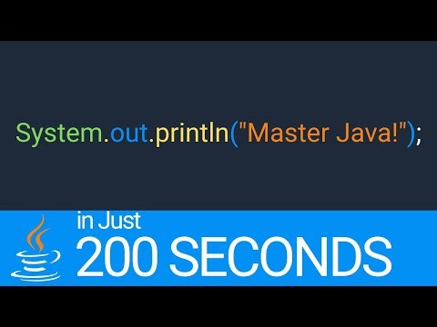 Master Java in 200 Seconds | Java Tutorial for Beginners
